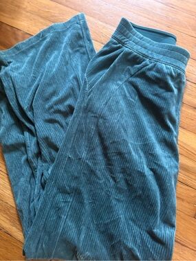 lululemon athletica Teal Ribbed Track Pants